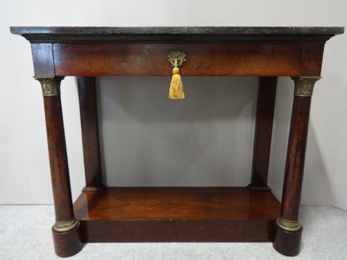 Superb Empire Period  Mahogany Console Table