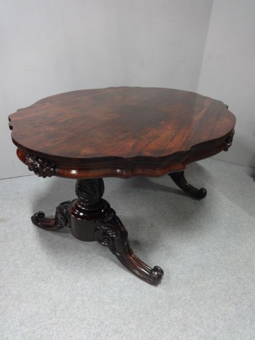 Huge William 4th Gillows Library Table