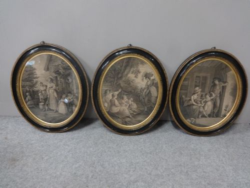 Excellent Trio of Regency Engravings