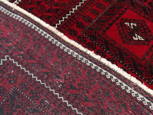 GOOD RED GROUND BELOUTCH CARPET - ADDITIONAL PHOTO 3