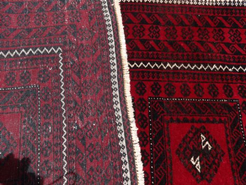 GOOD RED GROUND BELOUTCH CARPET - ADDITIONAL PHOTO 4