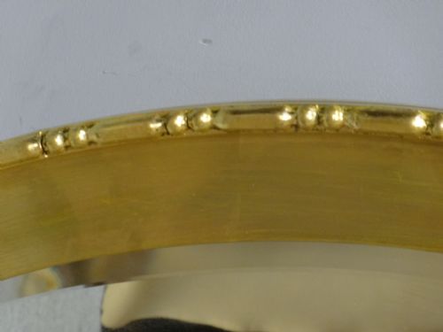 VERY GOOD EDWARDIAN OVAL GILT MIRROR - ADDITIONAL PHOTO 3