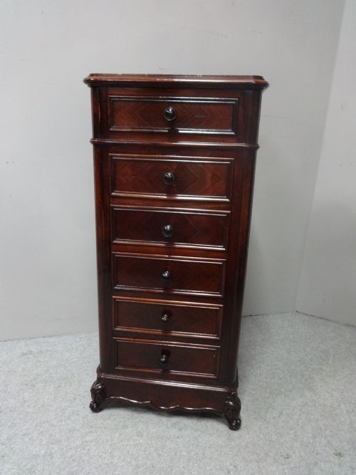 Pretty Freestanding French Rosewood Chest of Drawers
