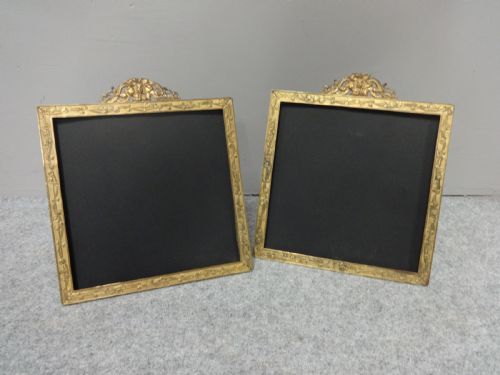 Pair Gilt Metal Picture Frames