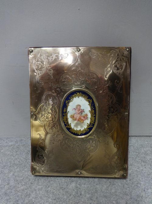 Outstanding Blotter with Sevres Plaque