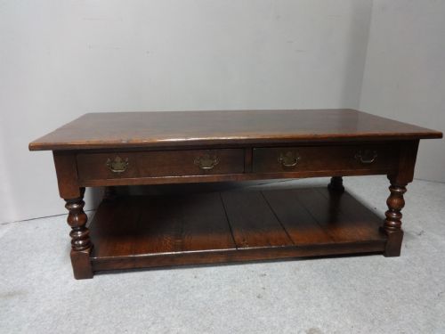 Superb Oak Plank Coffee Table