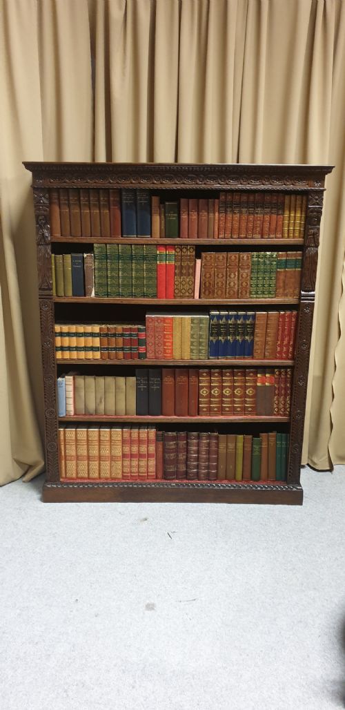 Wonderful Victorian Adjustable Library Bookcase