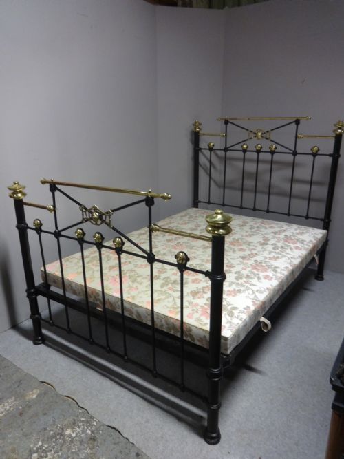 Lovely  Victorian Brass and Iron Bed