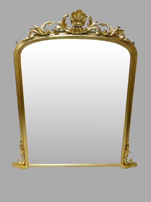 Lovely English Gilt Arched Top Mirror