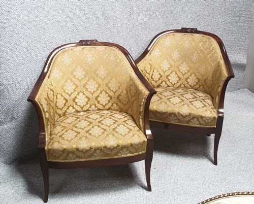 Fabulous Pair Swedish Tub Chairs
