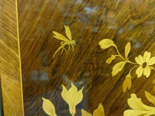 fig 1. Outstanding French Rosewood and Marquetry Serpentine Side Cabinet