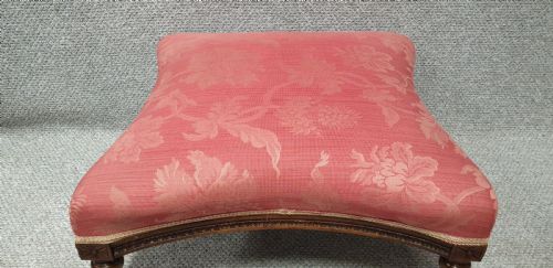 EXCELLENT QUALITY EDWARDIAN CONCAVE STOOL - ADDITIONAL PHOTO 3