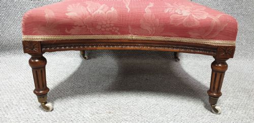 EXCELLENT QUALITY EDWARDIAN CONCAVE STOOL - ADDITIONAL PHOTO 5