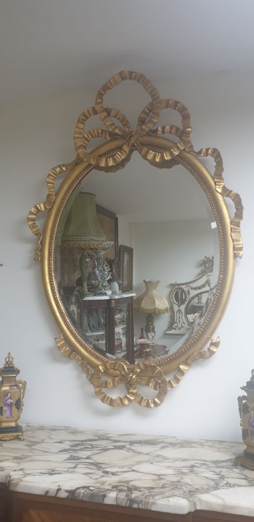 OUTSTANDING VICTORIAN ENGLISH GILT MIRROR - ADDITIONAL PHOTO 1