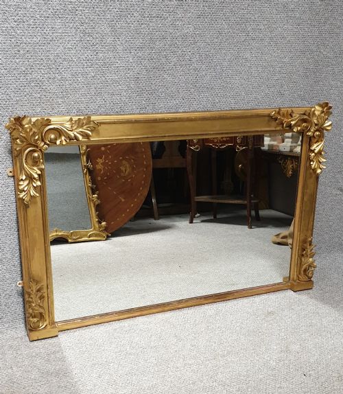 

C19th Gilt Overmantle Mirror