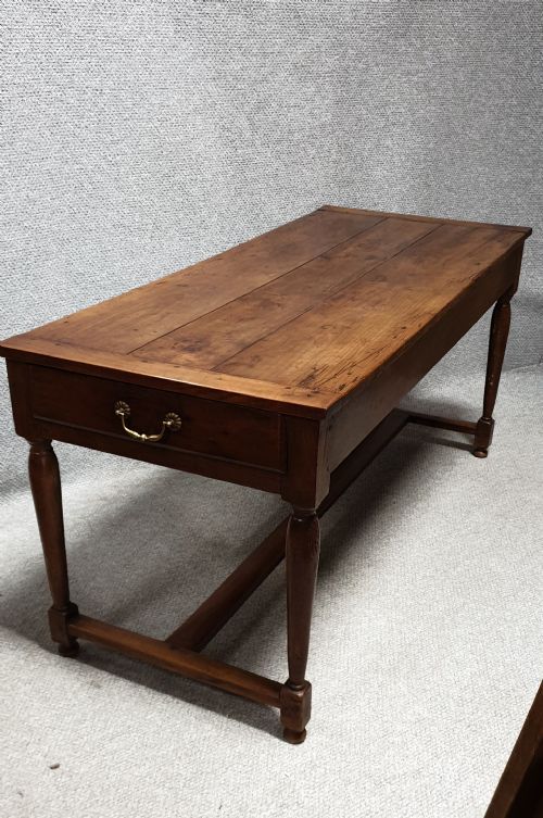 French Cherry Farmhouse Refrectory Table