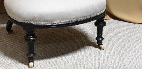 VICTORIAN EBONISED CHAIR - ADDITIONAL PHOTO 3
