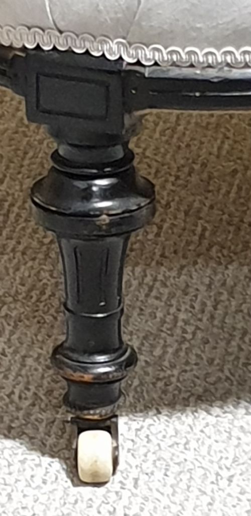 VICTORIAN EBONISED CHAIR - ADDITIONAL PHOTO 7