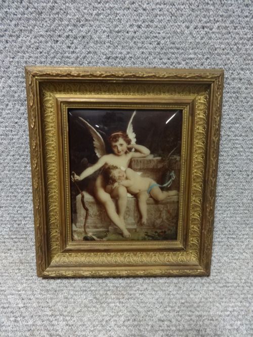 Outstanding Chrystoleum of Cupid and Sleeping Cherub