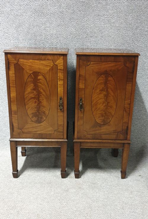 Pair Mahogany Cabinets