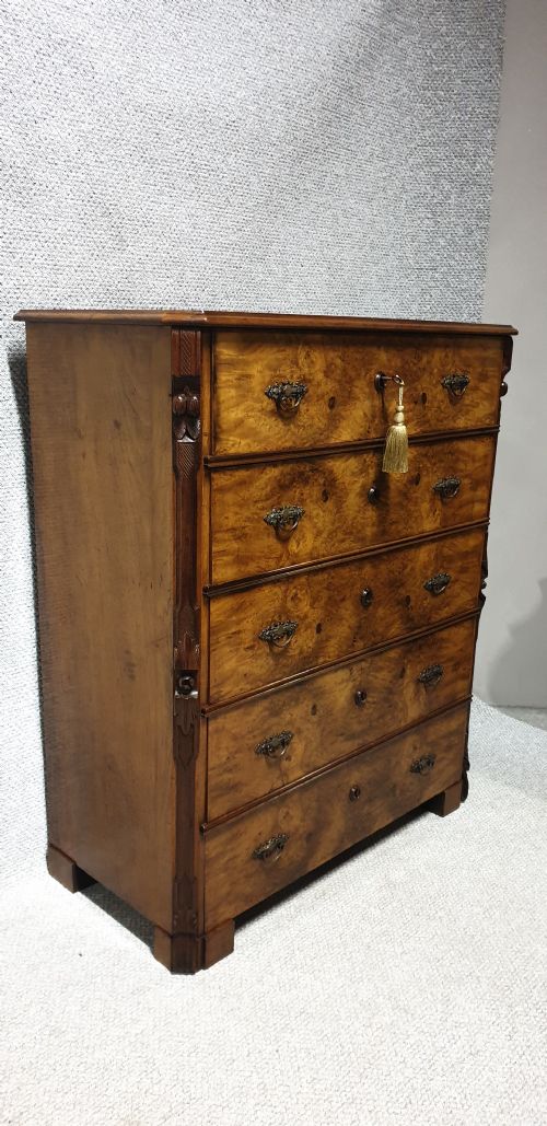 Burr Walnut Chest of Drawers