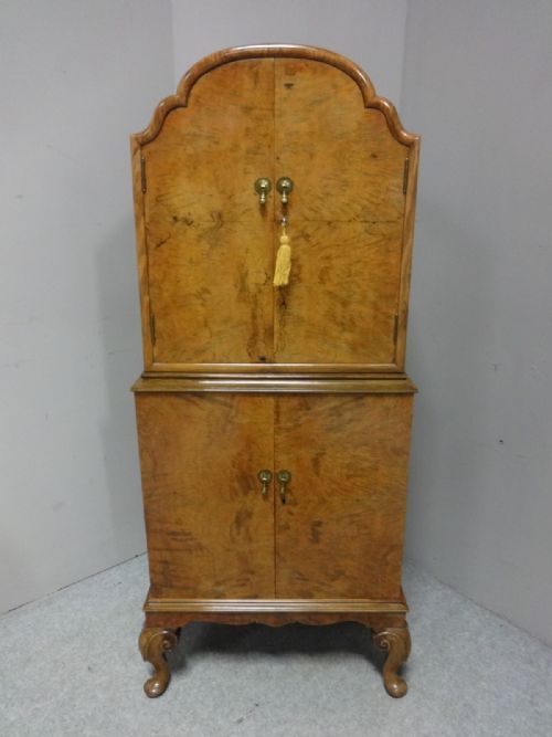Super Quality Burr Walnut Cocktail Cabinet