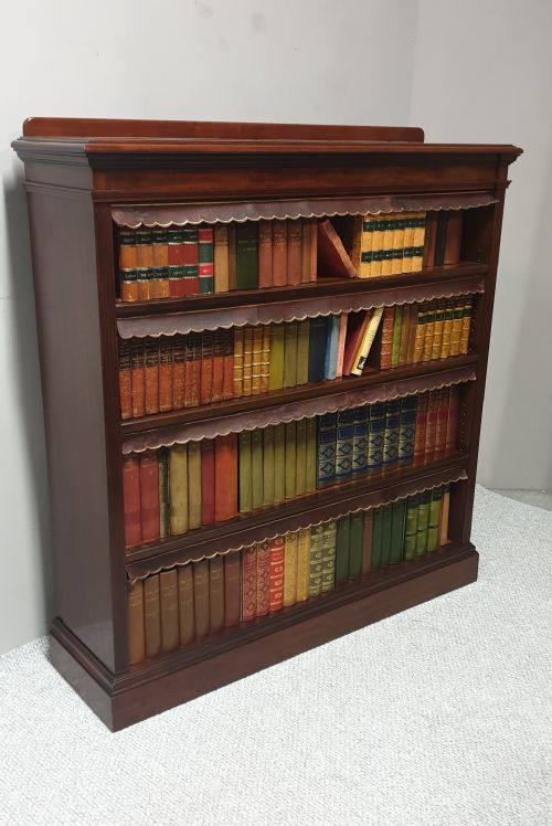 Top Quality Mahogany Open Bookcase