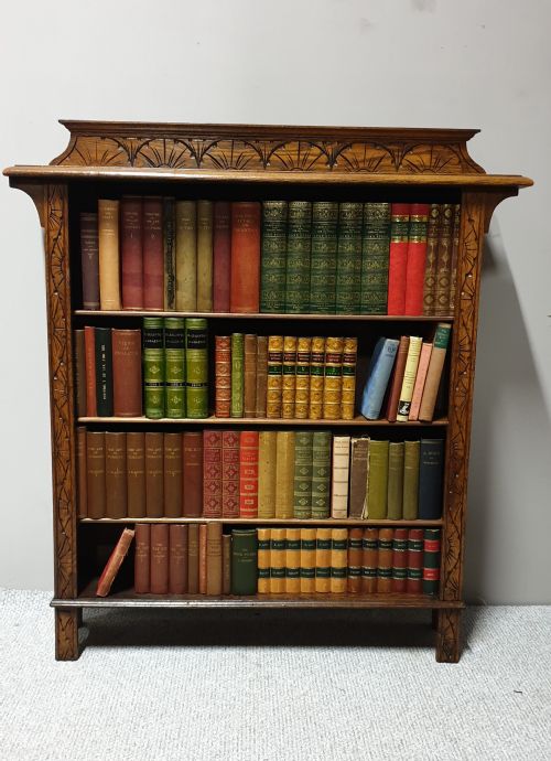 Golden Oak Open Bookcase