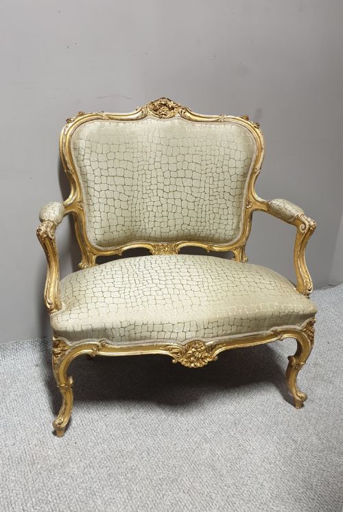Fabulous French Gilt Two Seater Sofa