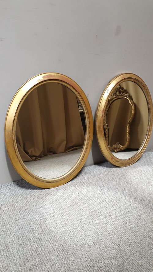Pair English Gilt Victorian Mirrors