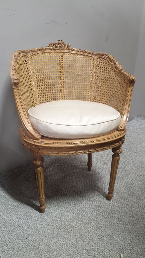 Very Nice French Bergere Tub Chair