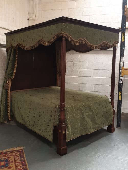 Superb William 4th Mahogany Four Poster King Size Bed