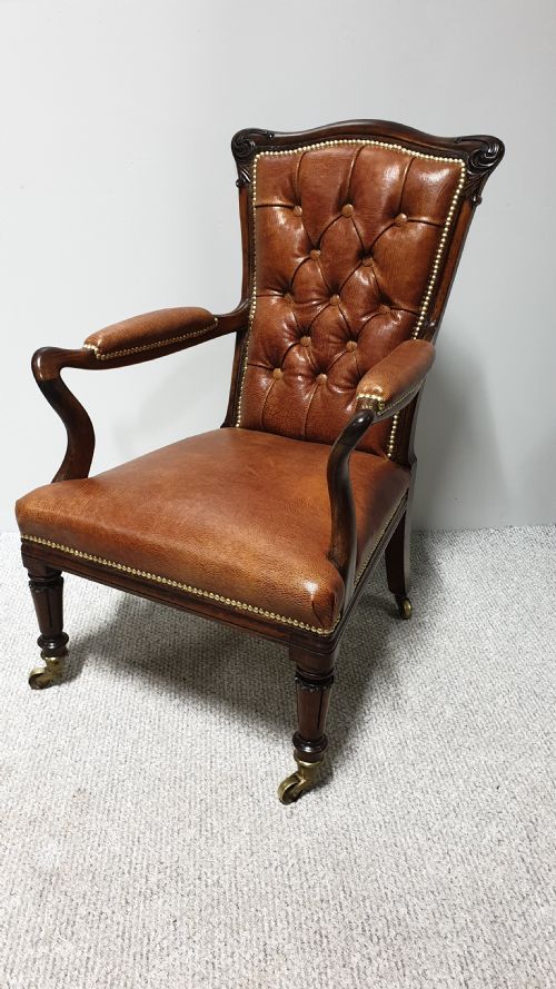 Outstanding Rosewood Library Chair