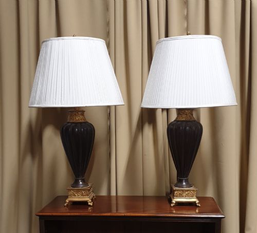 Pair of Urn Shaped Lamps