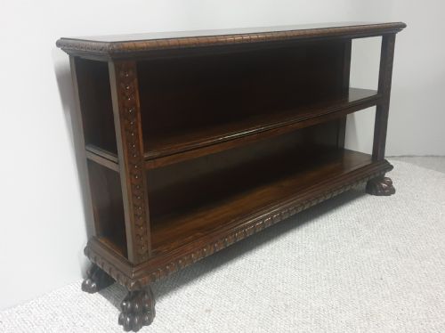 Low Open Mahogany Bookcase