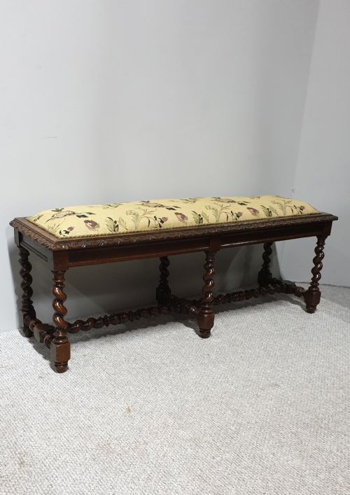 Very Good French Oak Window Seat