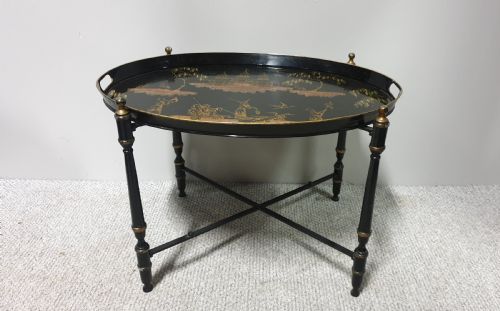 Chinoiserie Butlers Tray on Stand