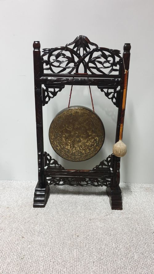 Oriental Gong in Paduke Wood
