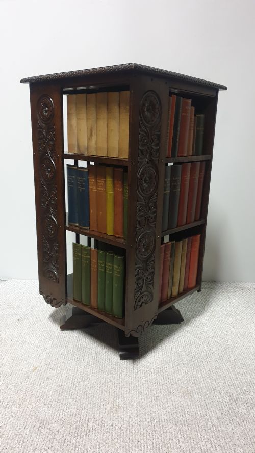Large  Victorian Revolving Bookcase