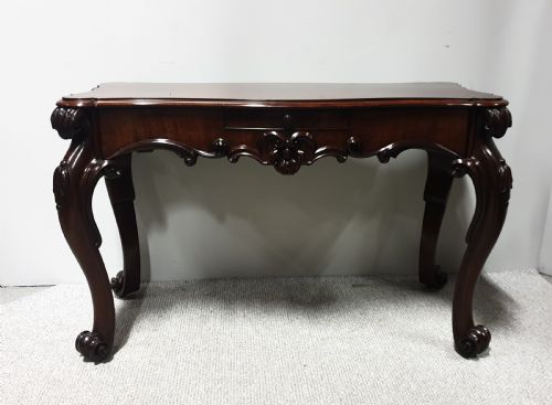 Superb Solid Mahogany Console Side Table