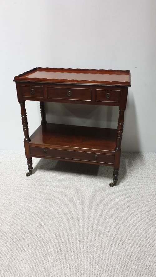 Good Mahogany Two Tier Trolley