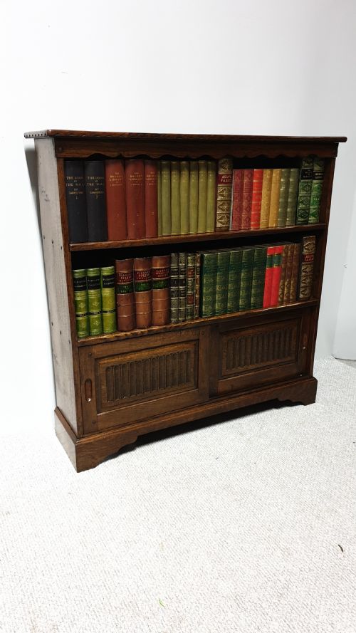 Solid Oak Open Bookcase