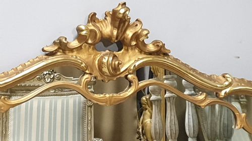 VERY WIDE GILT OVERMANTLE MIRROR - ADDITIONAL PHOTO 2
