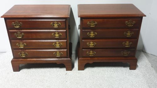 Pair Solid Mahogany Chests of Drawers