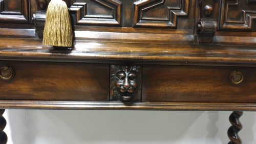 SUPERB WALNUT CABINET ON STAND - ADDITIONAL PHOTO 9