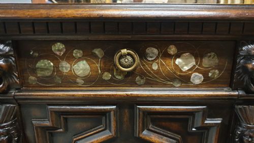 SUPERB WALNUT CABINET ON STAND - ADDITIONAL PHOTO 18