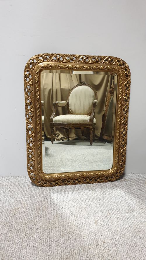 French Pierced Wall Mirror