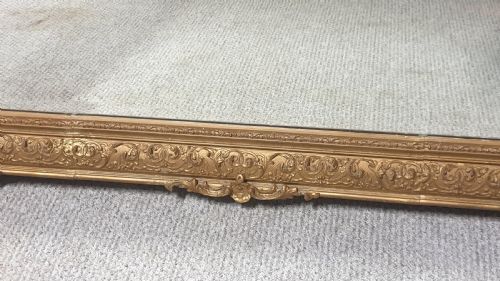 LARGE ENGLISH VICTORIAN GILT MIRROR - ADDITIONAL PHOTO 6