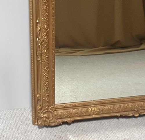 LARGE ENGLISH VICTORIAN GILT MIRROR - ADDITIONAL PHOTO 7