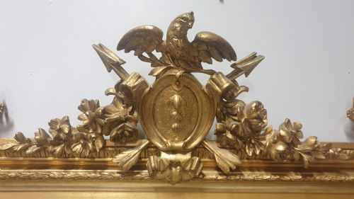 LARGE FRENCH GILT MIRROR - ADDITIONAL PHOTO 7